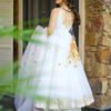 Light Ivory Soft Chiffon Kurta Set with Hand Gotta Work