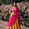 2001MSTMAIN2_a3ee026f-6007-4636-aa31-c1363498e4c0.jpg Mustard Color Zari Weaving Work Kanchipuram South Indian Lehenga Choli