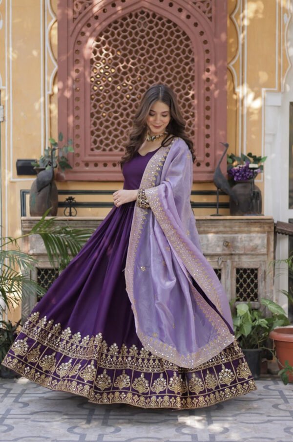 KA-1143_3.jpg Purple Wedding Wear Gown