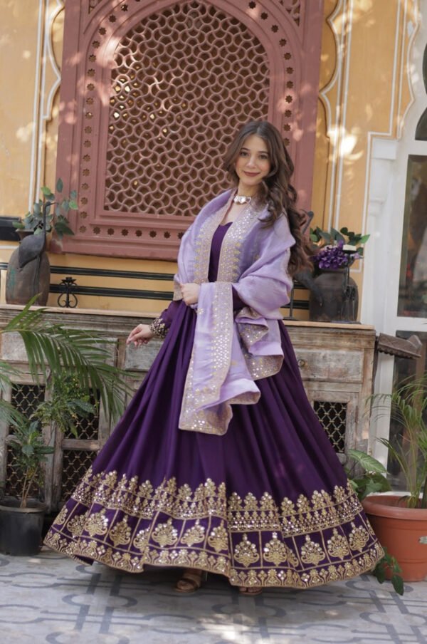 KA-1143_4.jpg Purple Wedding Wear Gown