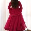 KB-264RANIPINK_2.jpg Vibrant Rani Pink Georgette Laheriya Print Anarkali Suit with Dupatta