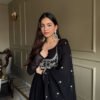KB-299_2.jpg Jacket Style Black Anarkali Suit Set – Party Wear Georgette Anarkali Dress for Women