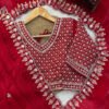 KD-619_1.jpg Red Fendy Silk Wedding Wear Saree