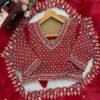 KD-619_3.jpg Red Fendy Silk Wedding Wear Saree