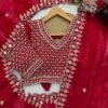 KD-619_4.jpg Red Fendy Silk Wedding Wear Saree