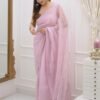 NC-5445.jpg Bollywood Style Pink Kota Chex Saree
