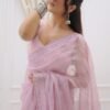NC-5445_1.jpg Bollywood Style Pink Kota Chex Saree