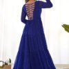 NKB-43_2.jpg Blue Laheriya Print Traditional Gown