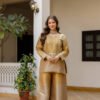 RR-42GOLD_2.jpg Banarasi Viscose Co-Ord Set – Elegant Ethnic Fusion