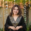 Black Shishmahal Cosmos Silk Palazzo Suit