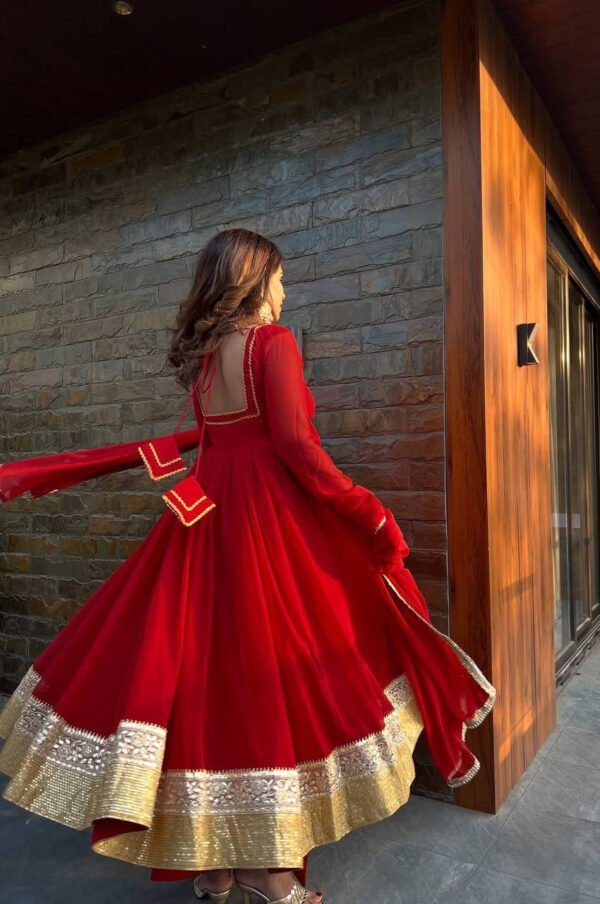 RTC-5961_1.jpg Red Wedding Wear Anarkali Gown