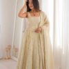 SRK-5325_3.jpg Daisy White Cosmos Anarkali Gown Set