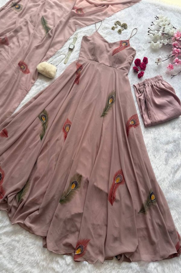 Sc-333_2.jpg Old Rose Georgette Handpainted Anarkali Suit