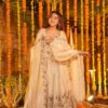 Off-White Wedding Special Palazzo Suit Set