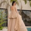 Tabby Organza Mukesh Work Kurta Suit